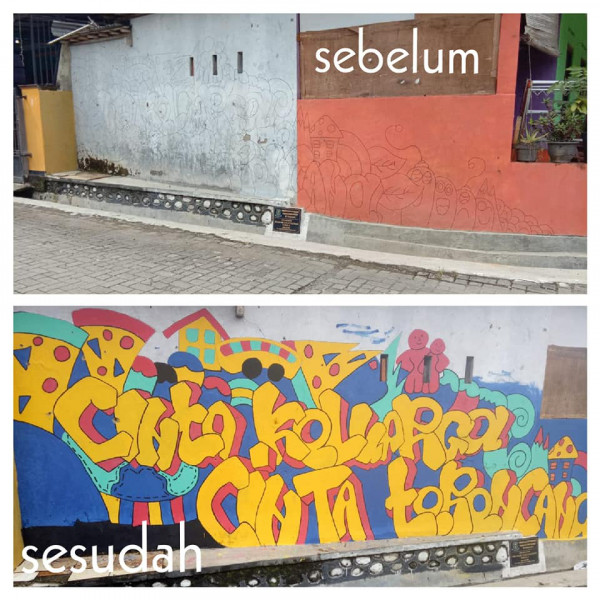 Pembuatan Mural Kependudukan Dan KB Menuju Kampung KB Pasren Tanpa Kumuh