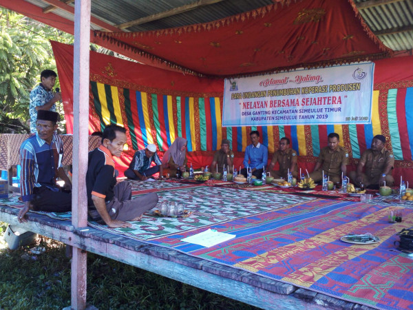 Kegitan penumbuhan koprasi Produsen bagi nelayan Bersama Sejahtetah di kampung KB Desa Ganting