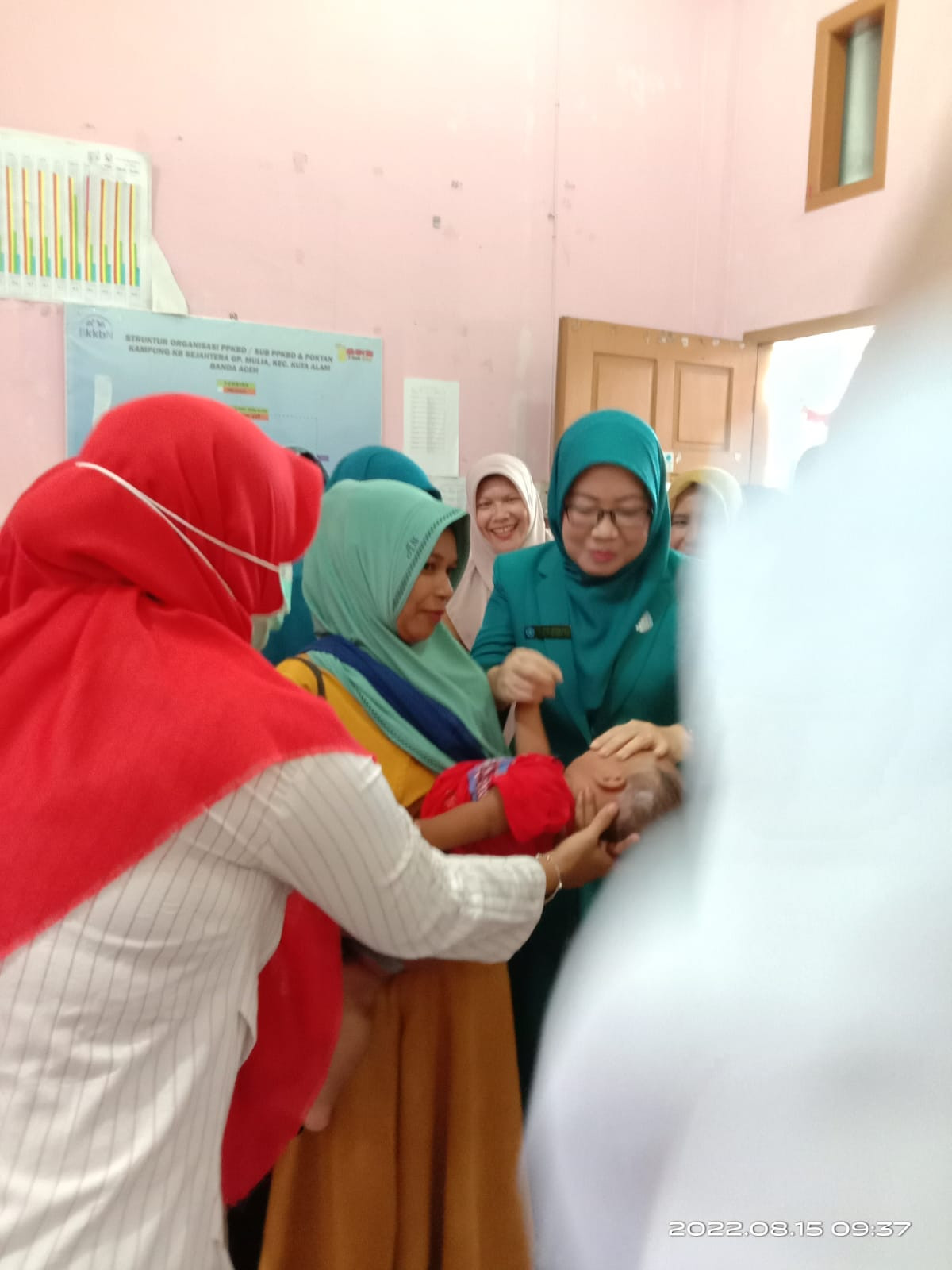 Bulan vitamin A bersama ibu pj walikota Banda Aceh di posyandu bungong jaroe