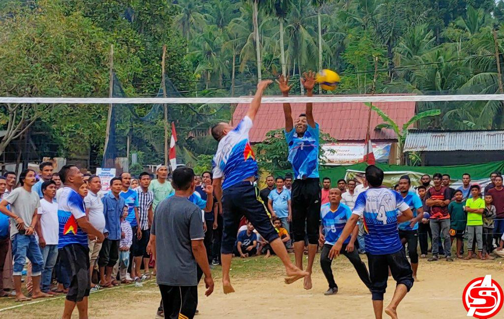 Klub Bola Voli Aparatur Desa Lhok Mon Puteh juara 1 turnamen antar aparatur desa Se kecamatan Muara Dua