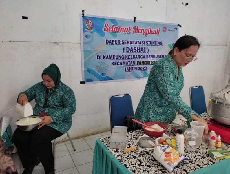 Kegiatan DASHAT dengan memasak bolu di Desa Baru Kecamatan Pancur Batu Kabupaten Deli Serdang