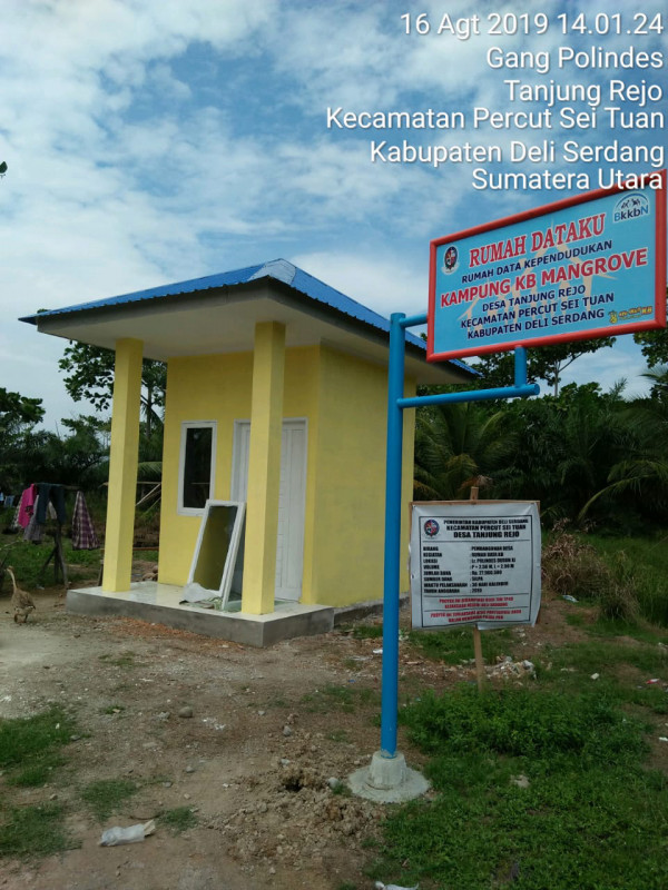bangunan rumah data kampung kb mangrove desa tanjung rejo