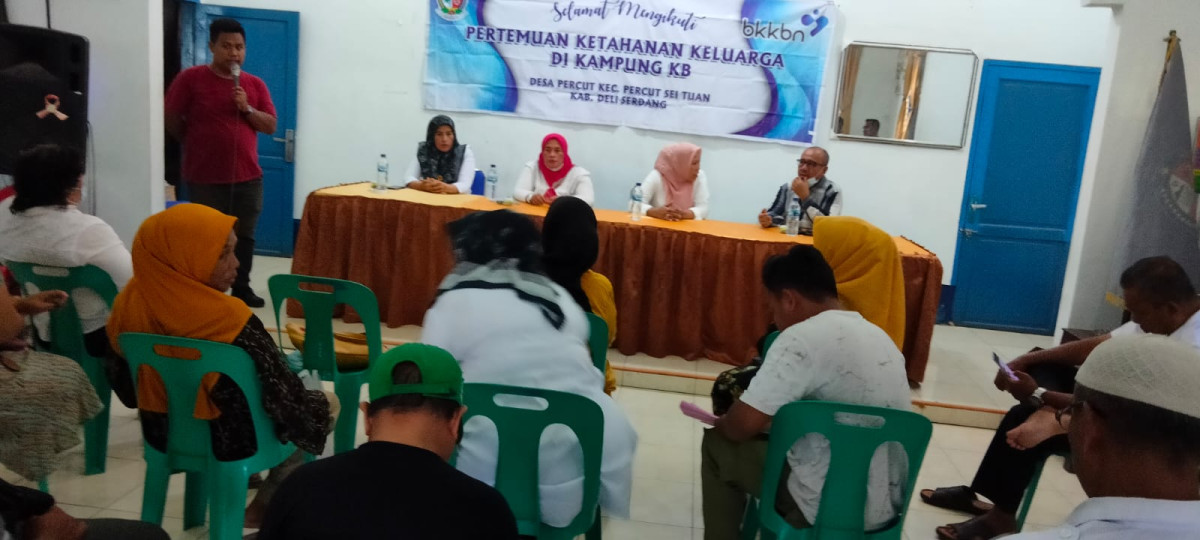 Rapat Pertemuan POKJA di kampung KB Desa Percut