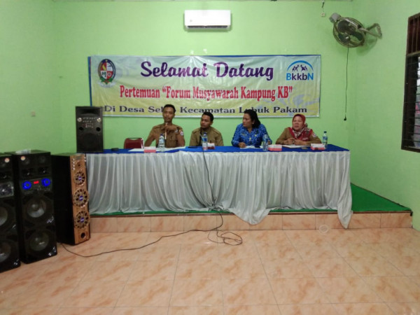 PERTEMUAN FORUM MUSYAWARAH KAMPUNG KB SEKIP JAYA DESA SEKIP KECAMATAN LUBUK PAKAM