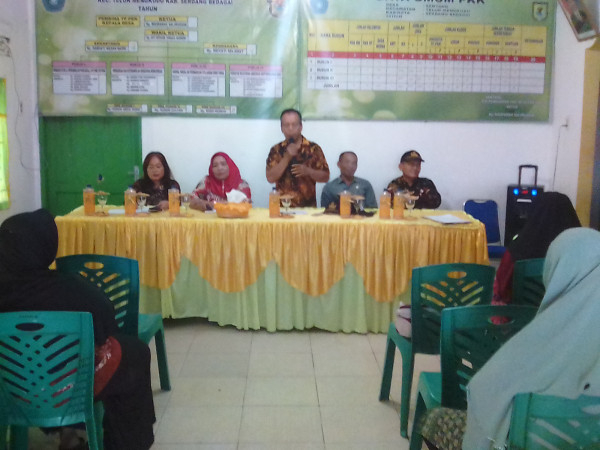 Pertemuan orientasi Kader di Kampung KB Percontohan