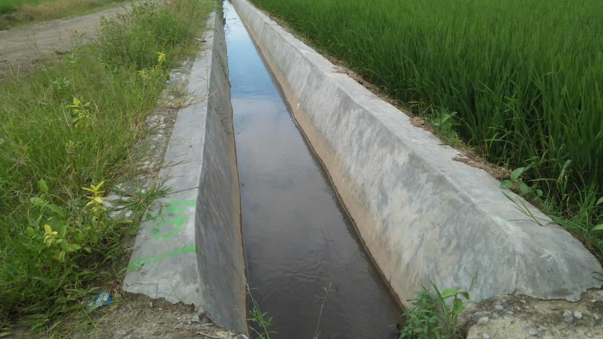 Saluran drainase sepanjang 1000 meter