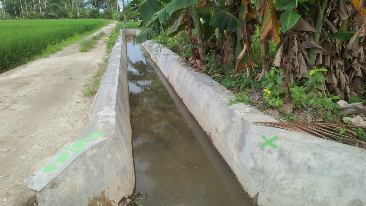 Saluran drainase sepanjang 1000 meter