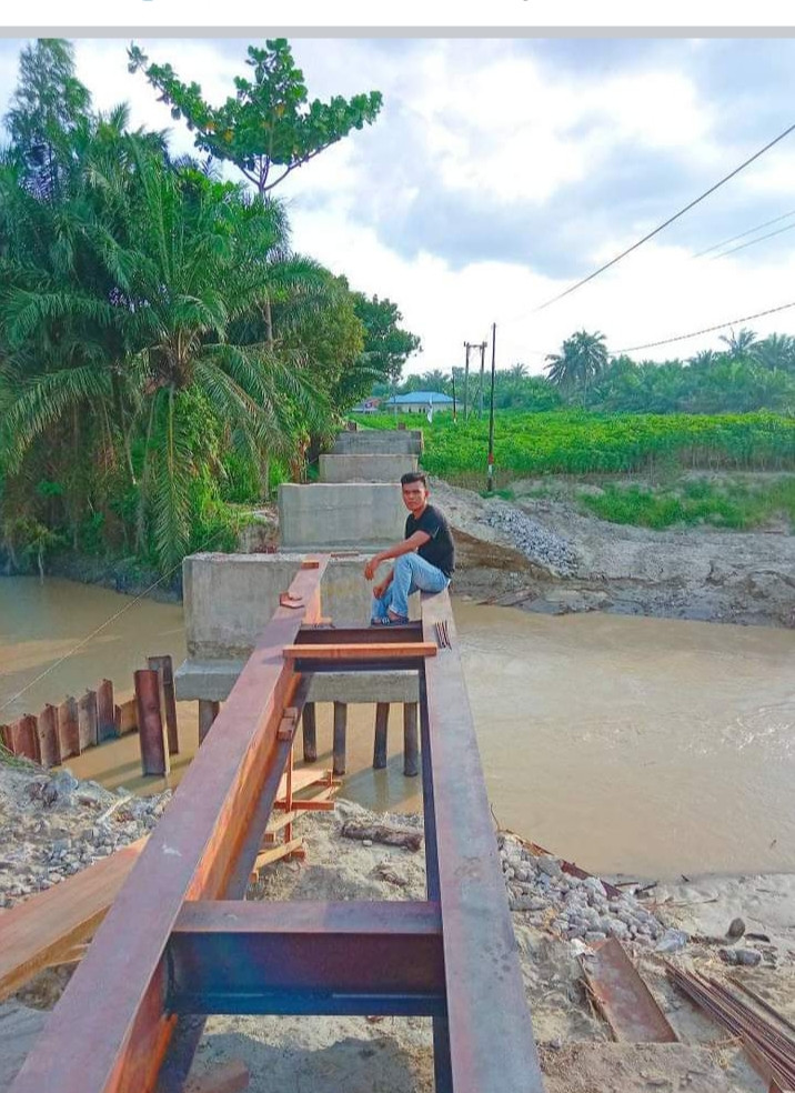 Pembangunan Jembatan Menuju Desa Silau Rakyat dan Cempedak Lobang