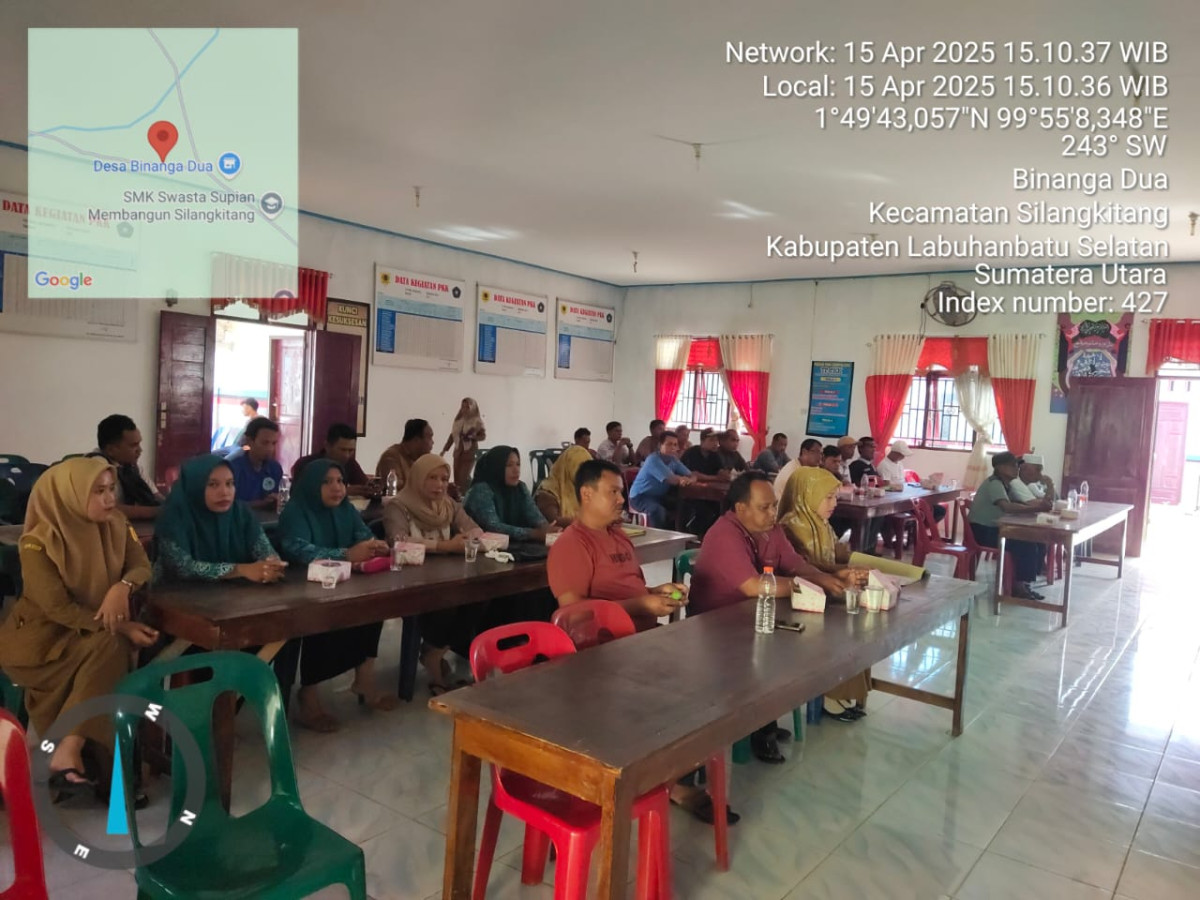 Rapat Koordinasi Pokja Kampung KB dan Perangkat  Desa Binanga Dua