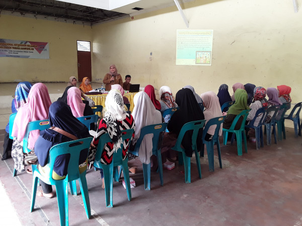 Pertemuan poktan Tribina pd kegiatan operasional penggerakan di kampung KB kebun lada