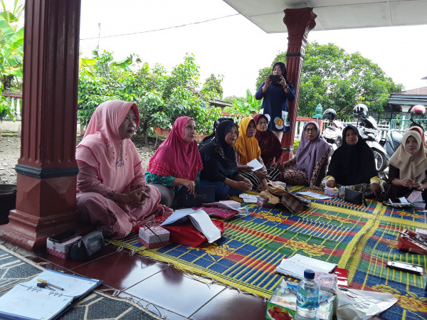 Pertemuan poktan Tribina pd kegiatan operasional penggerakan di kampung KB kebun lada