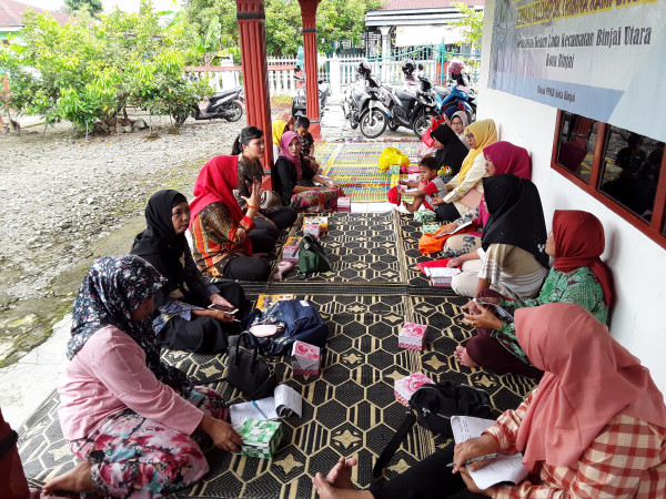 Pertemuan poktan Tribina pd kegiatan operasional penggerakan di kampung KB kebun lada