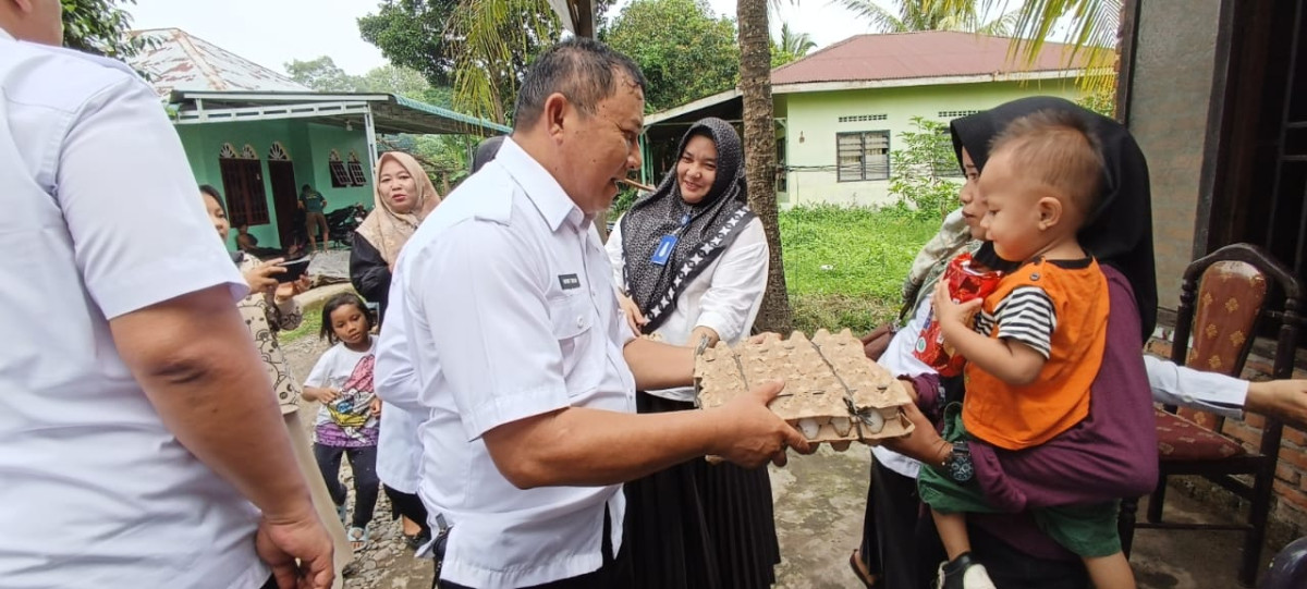 Kunjungan Sekda,kadis PPKB,Camat ,Lapas dan Instansi terkait dlm audit stunting Kec Binjai Utara