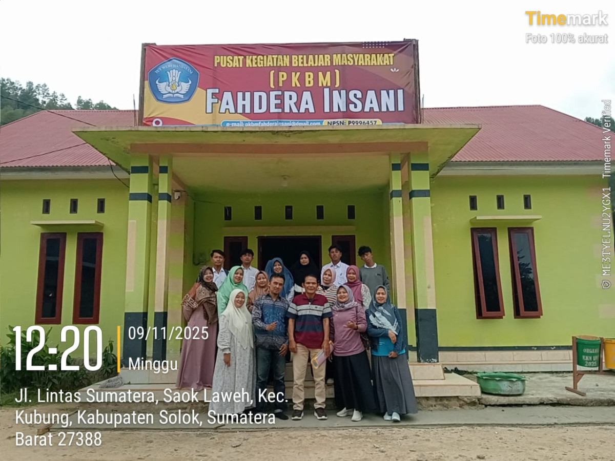 Kunjungan PAUD DIKMAS ke PKBM Fahdera Insani Saat  TKA Berlangsung