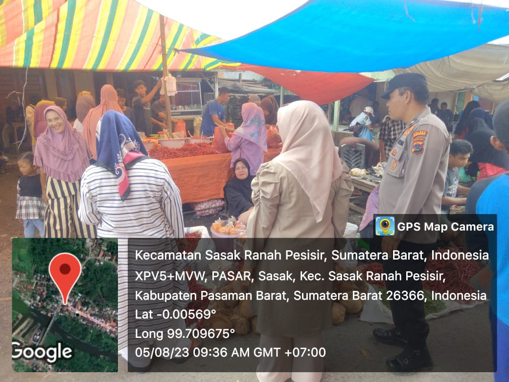 sidak harga di pasar sasak