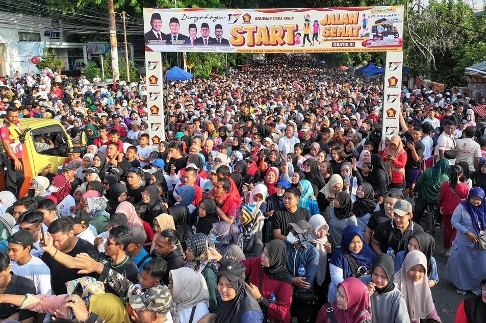 Jalan Sehat HUT GERINDRA Ke 17