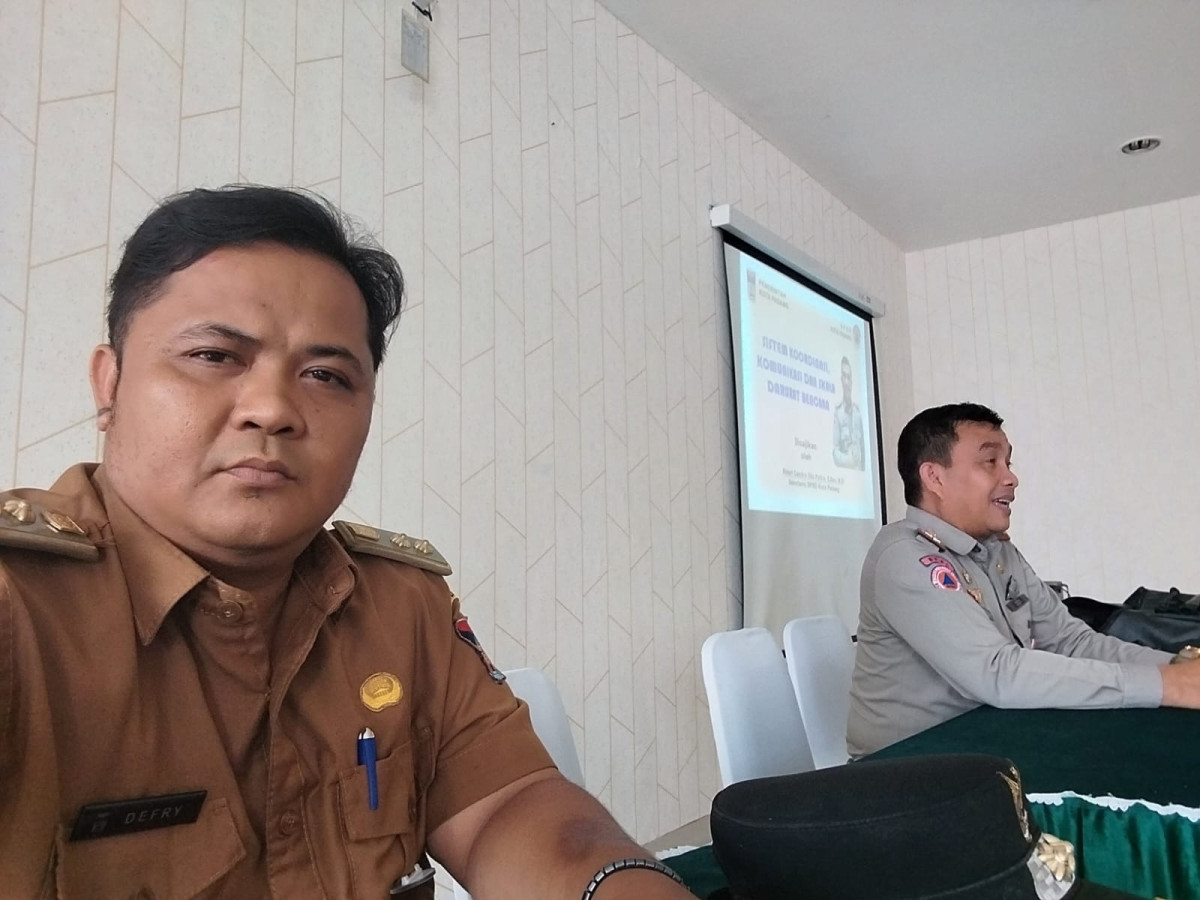 Pembekalan mahasiswa Unand bersama sekretaris BPBD