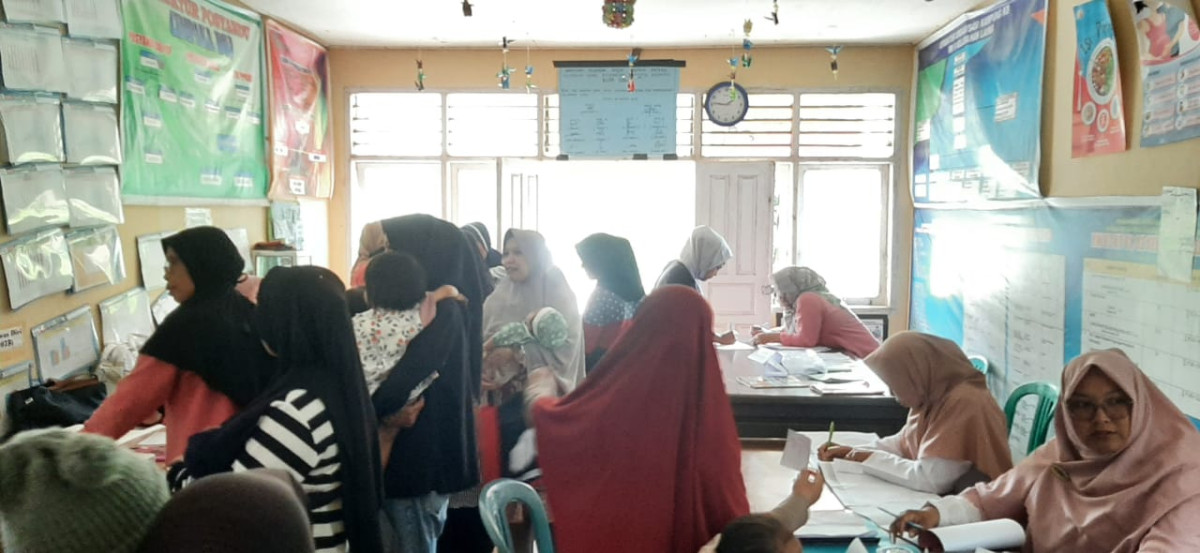 Kegiatan intervensi serentak pencegahan  stunting di posyandu Cempaka 2 integrasi dengan BKB  Cempaka 2 dan Paud Harapan Bunda