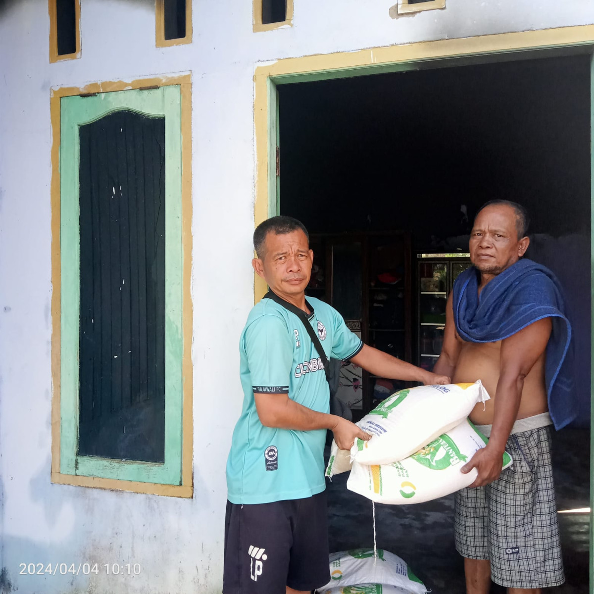 Peninjauan lokasi kebanjiran