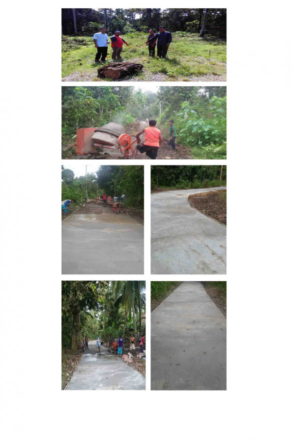 Pembuatan Jalan Rabat Beton Lebar 3 M dan Panjang 100 M Di Dusun 6