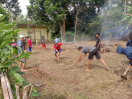Kerja Bhakti Pembuatan Kebun Kampung KB Di Kampung KB Talang Santan Desa Santan Sari