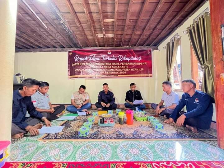 RAPAT PLENO TERBUKA REKAPITULASI DAFTAR PEMILIHAN SEMENTARA HASIL PERBAIKAN (DPSHP) TINGKAT DESA SUKANANTI