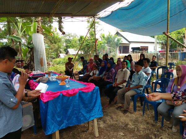 kegiatan musyawarah bersama pokja Kampung KB Desa Pancur Mas