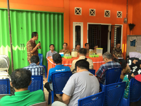 kegiatan pertemuan kelompok kerja tingkat desa di kampung kb desa lubuk kelumpang