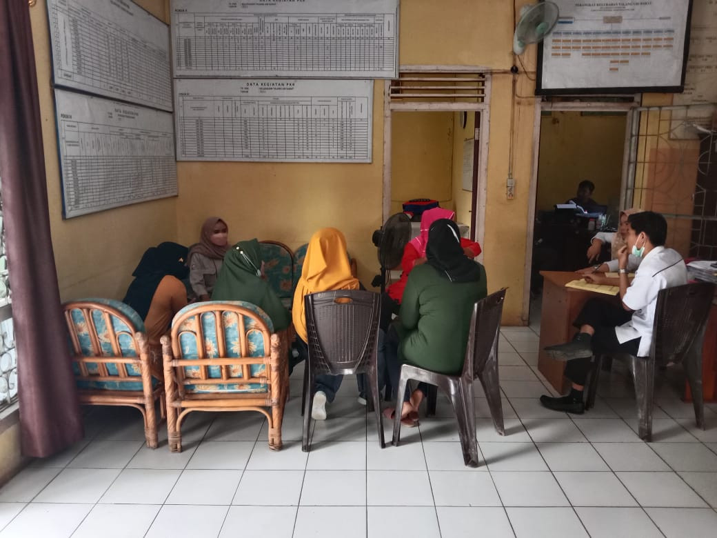 Monitoring dan evaluasi tim pendamping keluarga di Kampung Kb Talang Pipa Kel. Talang Ubi Barat