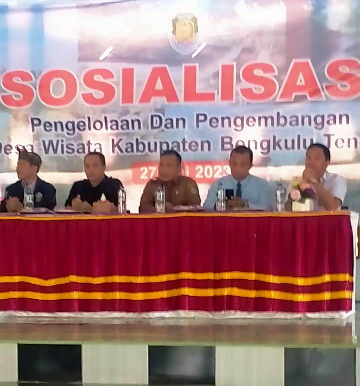 Dispar benteng gelar sosialisasi pengelolaan dan pengembangan Desa Wisata se-kabupaten Bengkulu Tengah