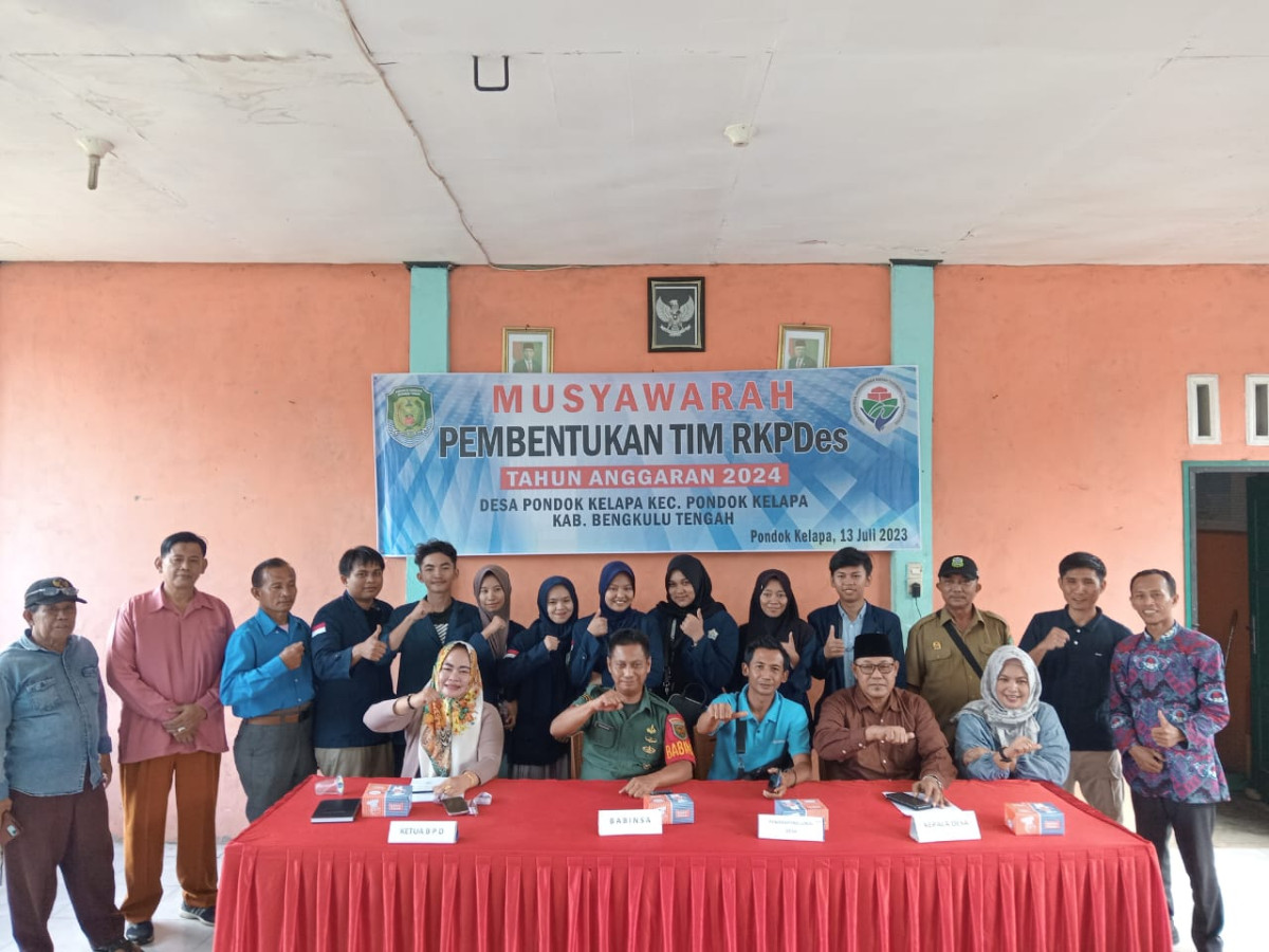 Desa Pondok Kelapa adakan Musyawarah Pembentukan Tim RKPDes TA. 2024