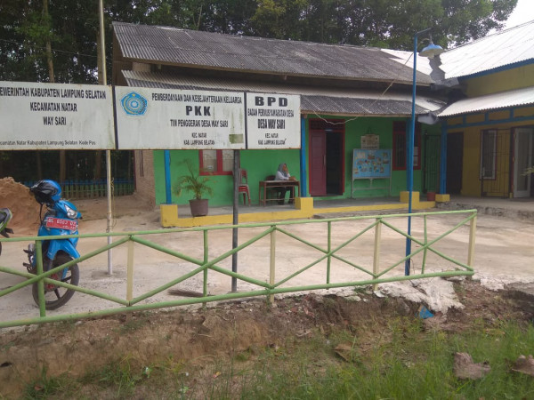 Balai desa waysari yang telah selesai direnovasi