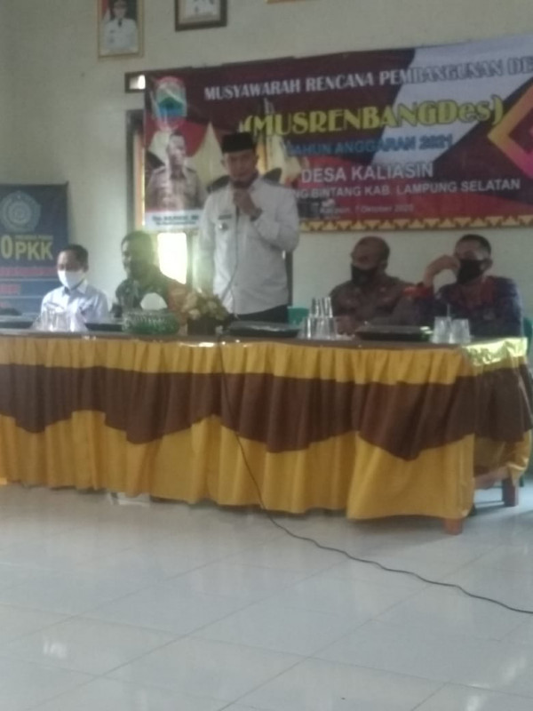 Sambutan Oleh Sekertaris Camat Tanjung Bintang
