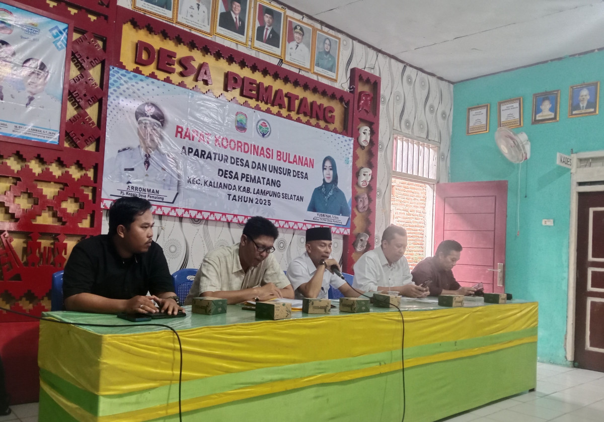 RAPAT KOORDINASI BULANAN APARATUR DESA DAN UNSUR DESA PEMATANG
