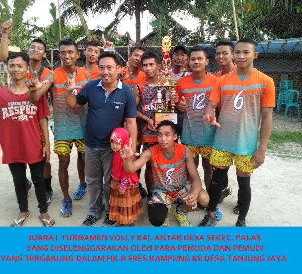 Juara I di menangkan Club A, Desa Bali Agung Blok Dusun Pematang Buluh)