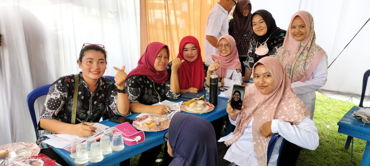Pelaksanaan POSBINDU PTM dalam Rangka Bunga Kampung Mekar Di Dusun