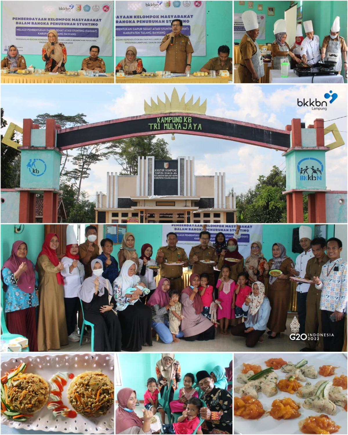Kegiatan Pembentukan dan Pembinaan Dapur Sehat Atasi Stunting di Kampung KB Tri Mulya Jaya, Tulang Bawang