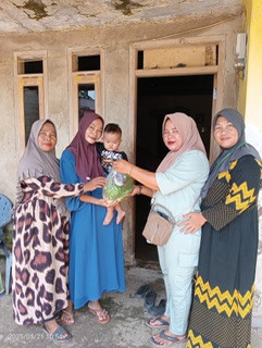 Pemberian bantuan makanan tambahan kepada baduta berisko stunting