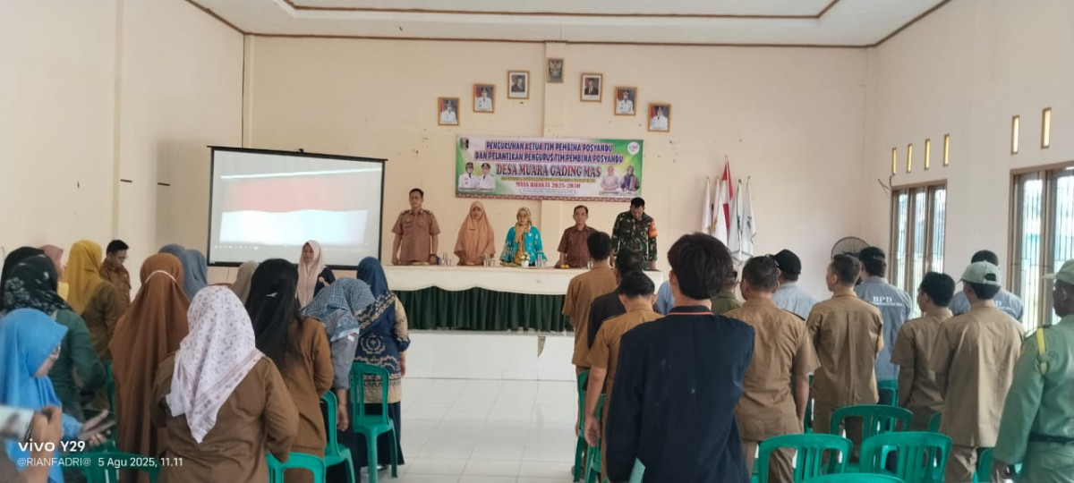 Pelantikan Posyandu ILP Tingkat desa Muara Gading Mas