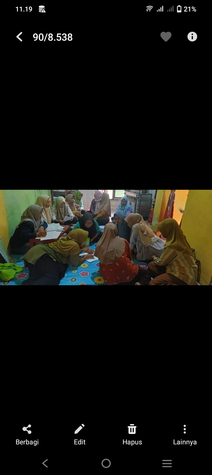 Kegiatan pertemuan kader