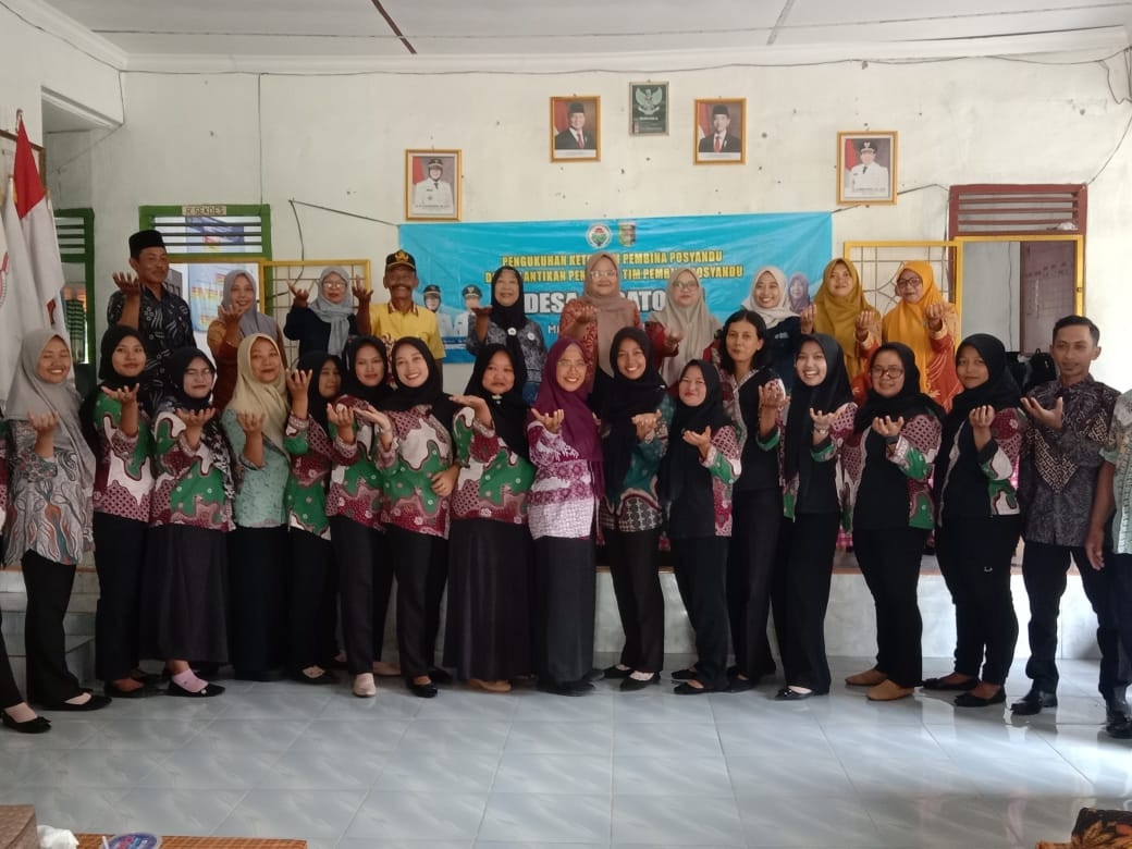 Pengukuhan ketua dan pelantikan TP. Posyandu desa kedaton II
