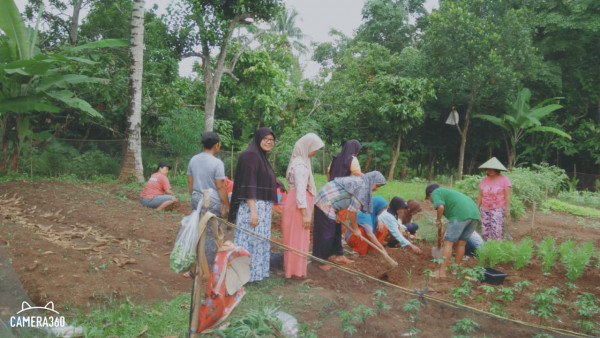 kegiatan anggota Keluarga Wanita Tani Sekar Tanjung