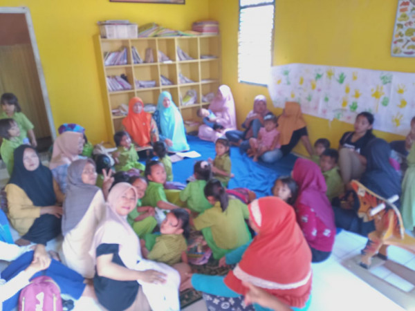 Pertemuan rutin BKB di PAUD Mawar, Kampung KB desa Bogorejo