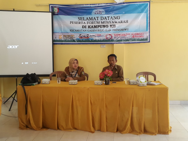 Narasumber pertemuan Forum Musyawarah Kampung KB
