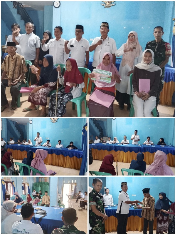 Penyerahan BLT DD kepada Keluarga Penerima Manfaat