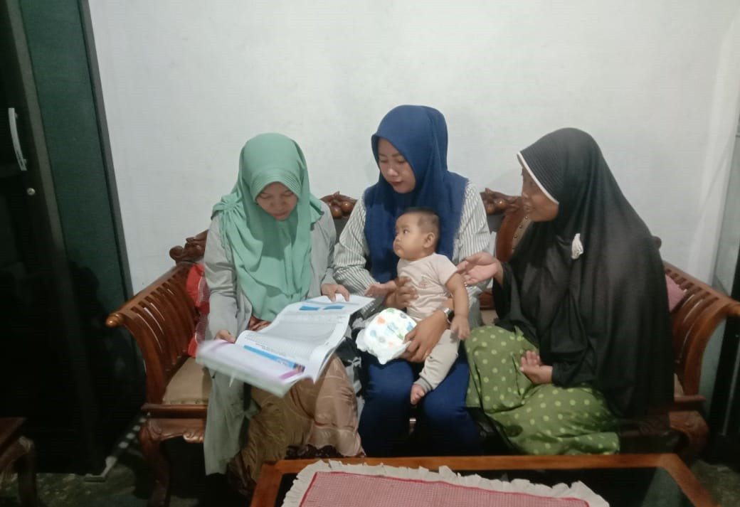 TPK Kelurahan Penengahan Tim 2 melakukan pendampingan kepada Ibu Hamil, Pasca Persalinan, dan Baduta