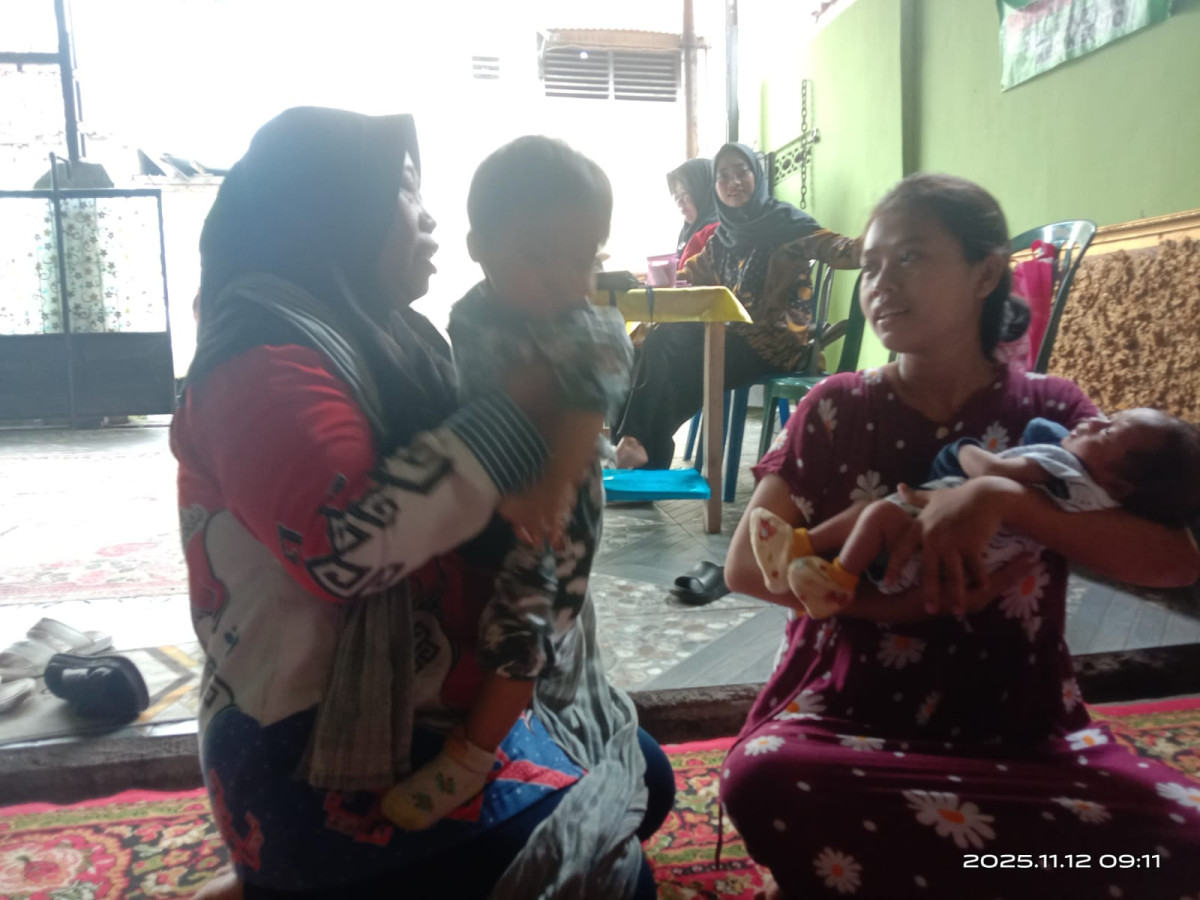 Sub ppkbd melakukan KIE di posyandu CK 1