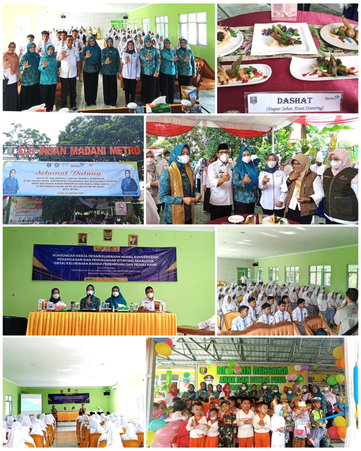 Kegiatan Pembentukan dan Pembinaan Dapur Sehat Atasi Stunting di Kampung KB Kelurahan Ganjar Agung, Metro Barat Kota Metro