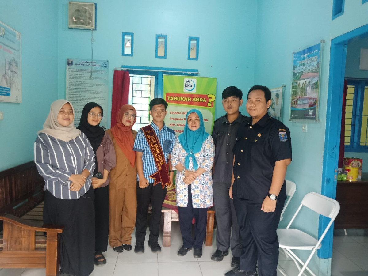Kunjungan Duta Genre  dari PIK remaja Melati kelurahan Ganjar agung ke Balai Penyuluh KB Metro Barat