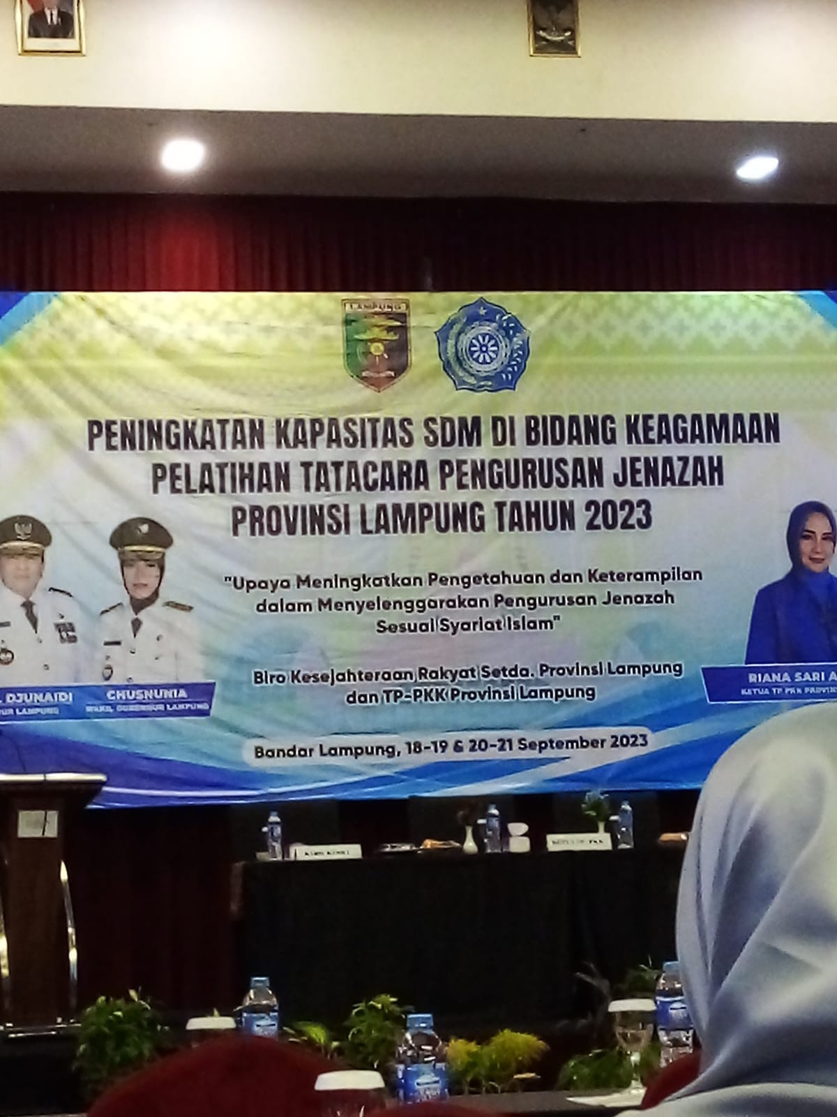 Kegiatan peningkatan kapasitas SDM di bidang keagamaan pelatihan tatacara pengurusan jenazah provinsi lampung tahun 2023